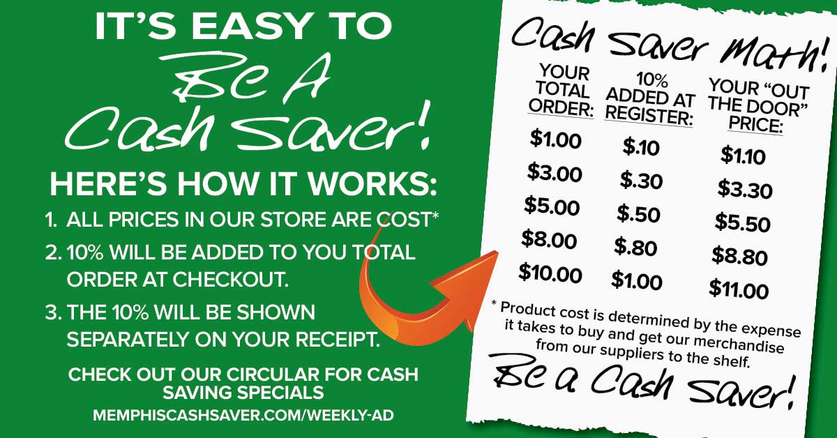 Our Lower Prices Promise Memphis Cash Saver Grocery Stores